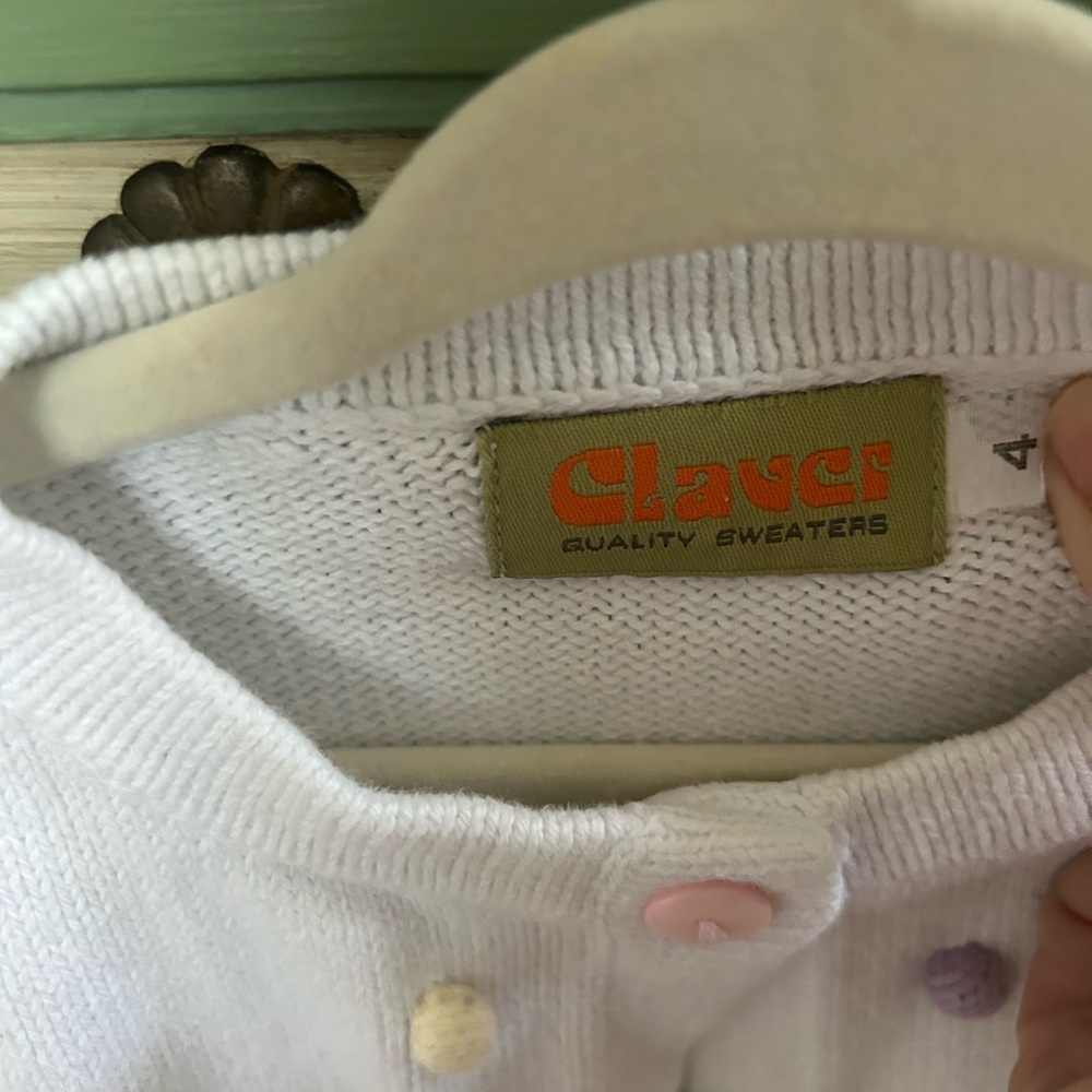 Claver Pastel Pom Pom Cardigan - Picture 2 of 4